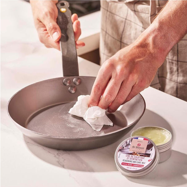 De Buyer Seasoning / Maintenance Wax for Steel Pans - 100ml