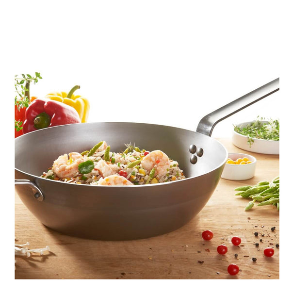 De Buyer sauté pan - Sauteuse - Mineral B - ø 32 cm / 5.5 liter - without non-stick coating