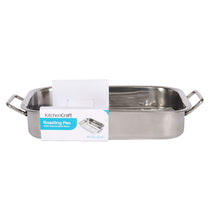 KitchenCraft Roasting pan with grid - 27 x 20 cm