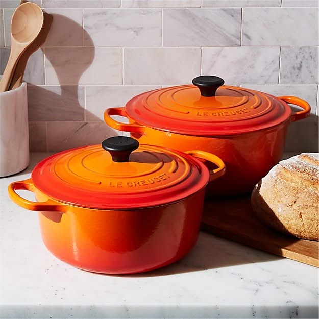 Le Creuset Casserole Signature - Orange red - ø 18 cm / 1.8 liters