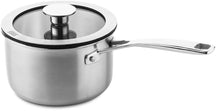 DUCQ Cookware set (Cooking pan ø 16 / 18 / 20 / 24 cm + sauce pan ø 16 cm + Casserole ø 26 cm) + Lids - Downdraft - stainless steel - 6 piece set