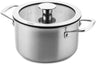 DUCQ Cooking pan - Downdraft - stainless steel - ø 18 cm / 2 liters