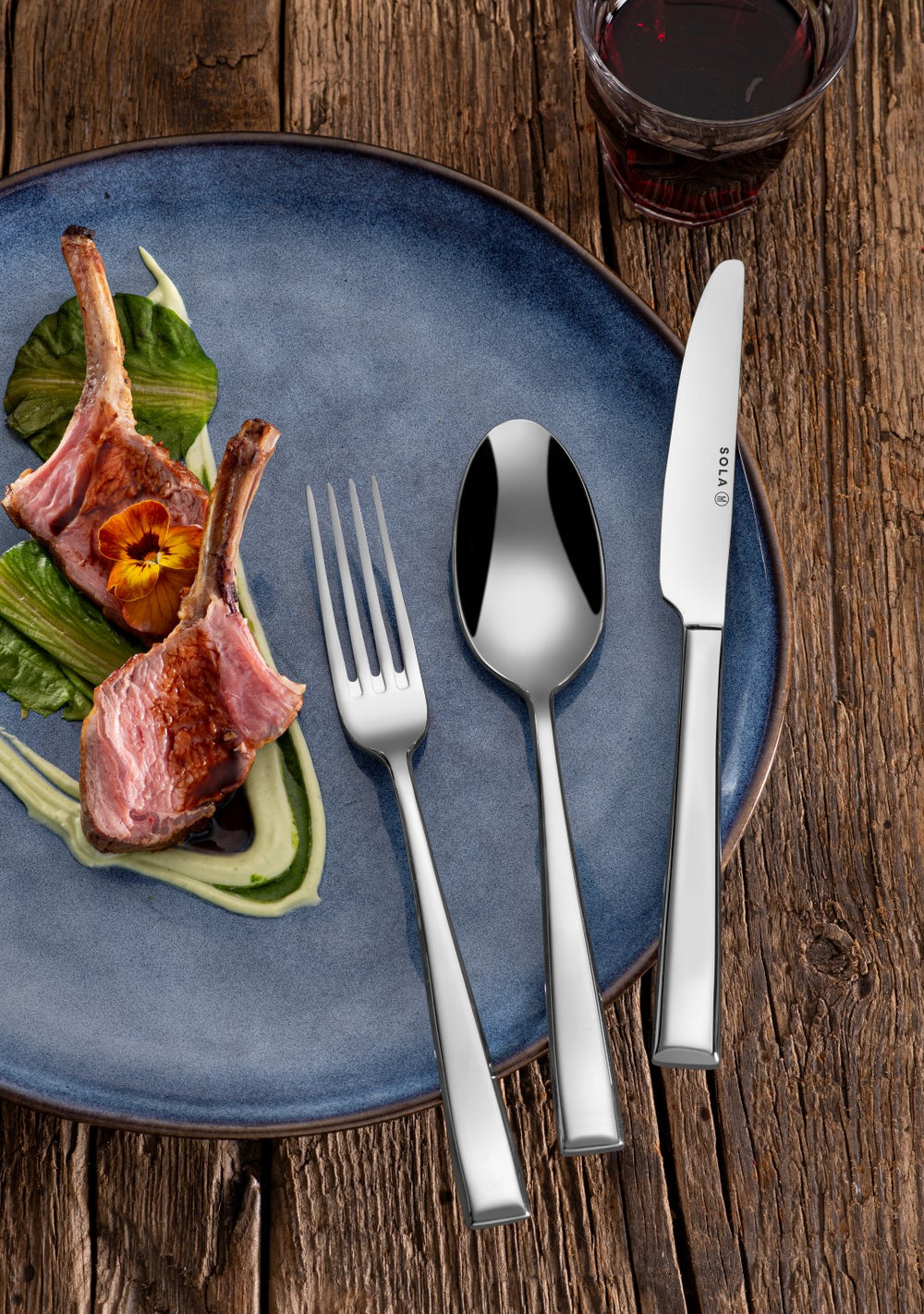 Sola Cutlery Set Durban - 18/10 Stainless Steel - 90 pieces / 9 people