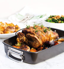 MasterClass Roasting pan with grid - 40 x 28 cm - standard non-stick coating