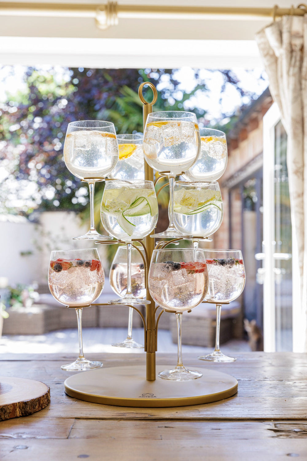 Artesa Cocktail Tree - for 8 to 12 glasses - Gold