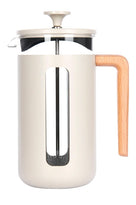 La Cafetière Cafetiere Pisa stainless steel / Latte Cream - 1 liter / 7 cups