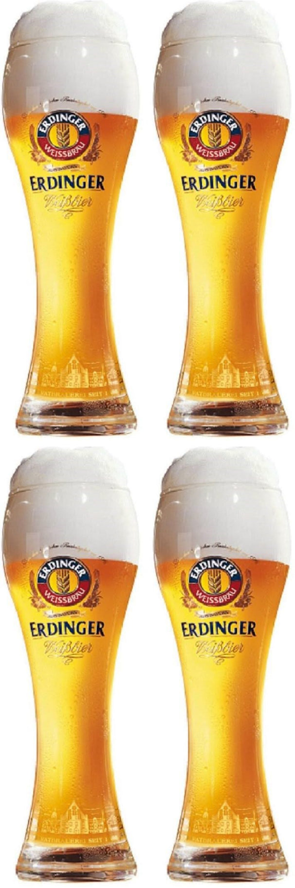 Erdinger Beer glasses Weizen - 500 ml - 4 pieces
