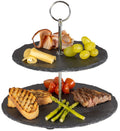 Sareva Etagere - Serving Tower - Slate - ø 20 & 22 cm - 2 Layer
