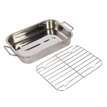 KitchenCraft Roasting pan with grid - 27 x 20 cm