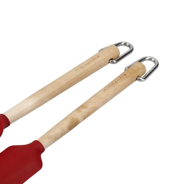 KitchenAid Spatula set Core Imperial Red Birch Wood 2-piece