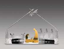 Alessi Nativity Scene Bark - BM09 - stainless steel - 10 cm - by Michel Boucquillon & Donia Maaoui