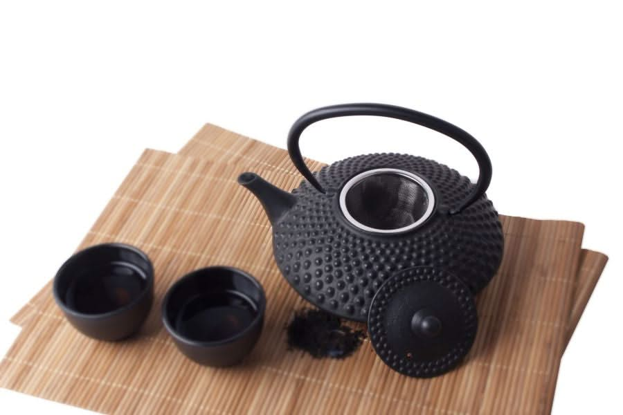 Sakura Tea Teapot - Cast Iron - Black - 1 liter