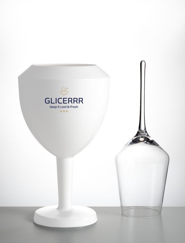 GLICERRR Wine cooler + glass