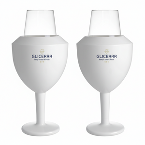 GLICERRR Wine glass cooler and holder set + glass - 2 pieces