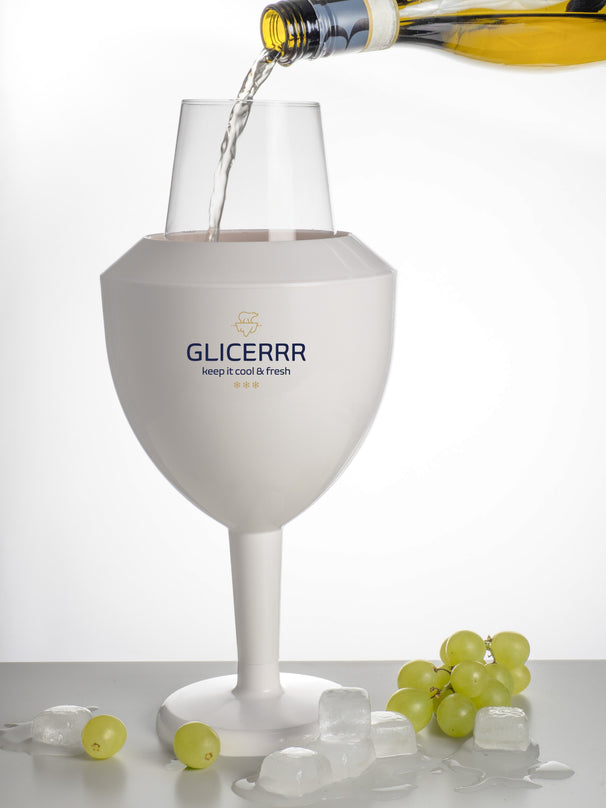 GLICERRR Wine cooler + glass