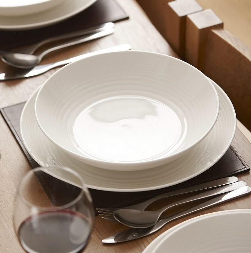 Gordon Ramsay Tableware set Maze - White - 12-piece / 4 people