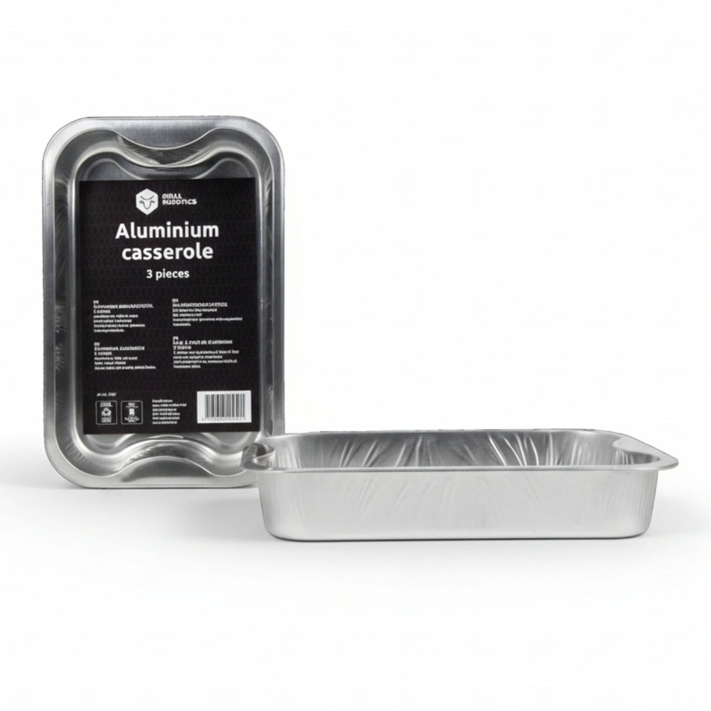 Cookinglife Grill BBQ Aluminium Trays / BBQ Grill Tray - 30 x 20 cm - 3 pieces