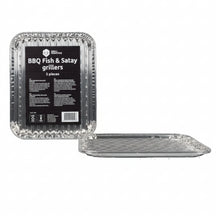 Grill Fanatics Grill Tray Aluminium 28 x 23 cm - BBQ Tray 5 pcs Grey