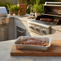 Cookinglife Grill BBQ Aluminium Trays / BBQ Grill Tray - 23 x 18 cm - 6 pieces