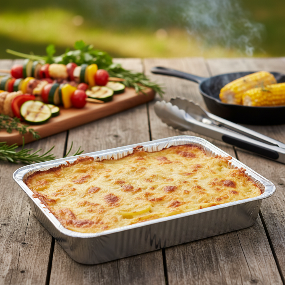 Cookinglife Grill BBQ Aluminium Trays / BBQ Grill Tray - 23 x 18 cm - 6 pieces