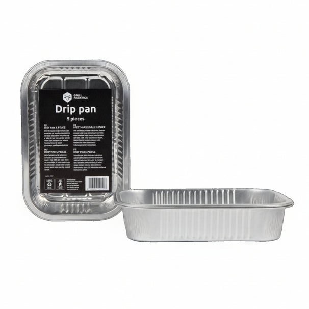 Grill Fanatics BBQ Tray - Aluminium 32x26 cm Grey - Grill Drip Pan