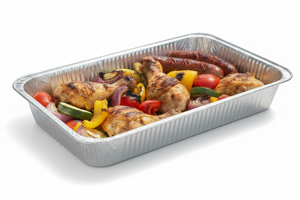 Cookinglife Grill BBQ Aluminium Trays / BBQ Grill Tray - 34 x 21 cm - 6 pieces