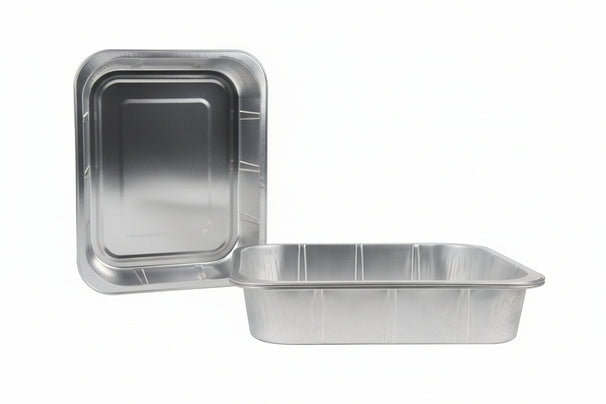 Cookinglife Grill BBQ Aluminium Trays / BBQ Grill Tray - 32 x 26 cm - Reusable - 5 pieces