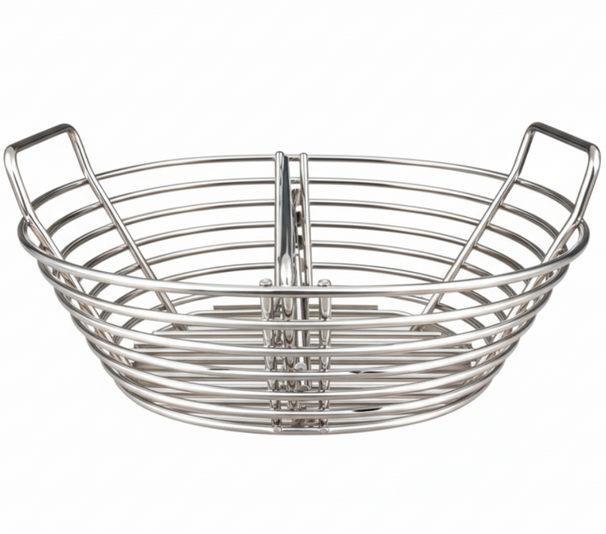 Grill Fanatics Charcoal Basket 37cm SS Grey - Coal Basket for 46cm Kamado