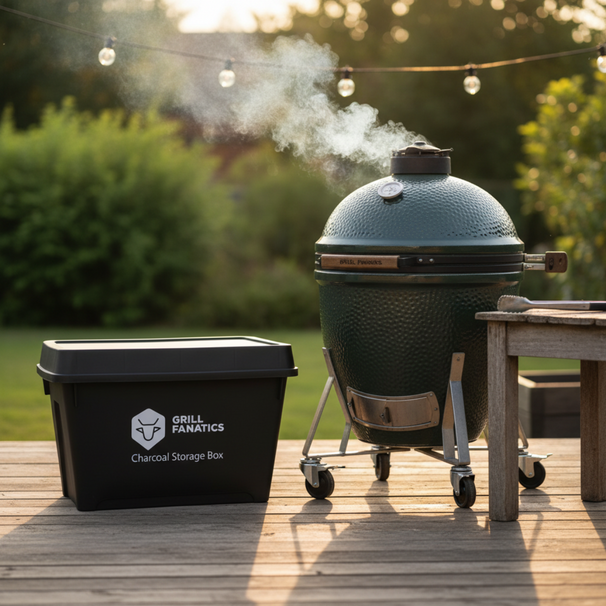 Cookinglife Grill Charcoal Storage Box 60 x 40 x 42 cm - Moisture-resistant