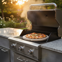 Cookinglife Grill Pizza Stone with holder ø 38 cm