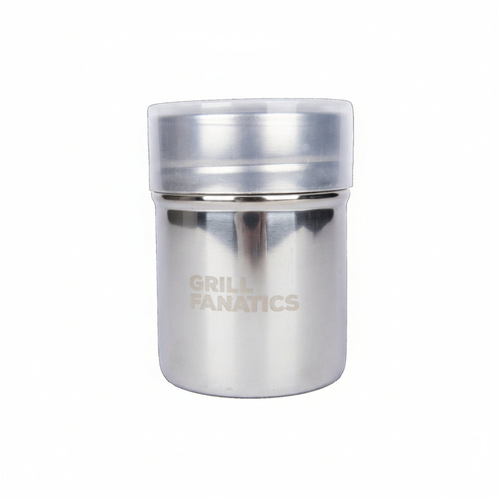 Grill Fanatics Rub Shaker Seasoning Stainless Steel 7.5 cm Grey - Spice Shaker