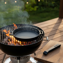 Cookinglife Grill Frying Pan / Skillet Cast Iron ø 25 cm - Detachable handle