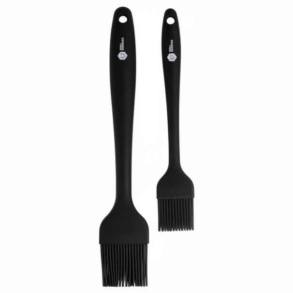 Cookinglife Grill BBQ Brushes / Pastry Brushes - Silicone - 2 pieces - 21 & 25 cm