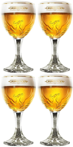 Grimbergen Beer Glasses on Foot - 330 ml - 4 pieces