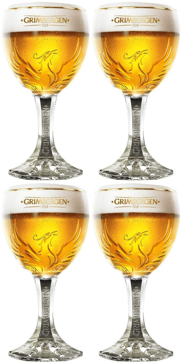 Grimbergen Beer Glasses on Foot - 330 ml - 4 pieces