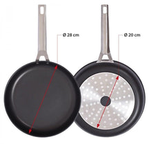 Valira Frying pan set Aire - Black - ø 24 and 28 cm - standard non-stick coating