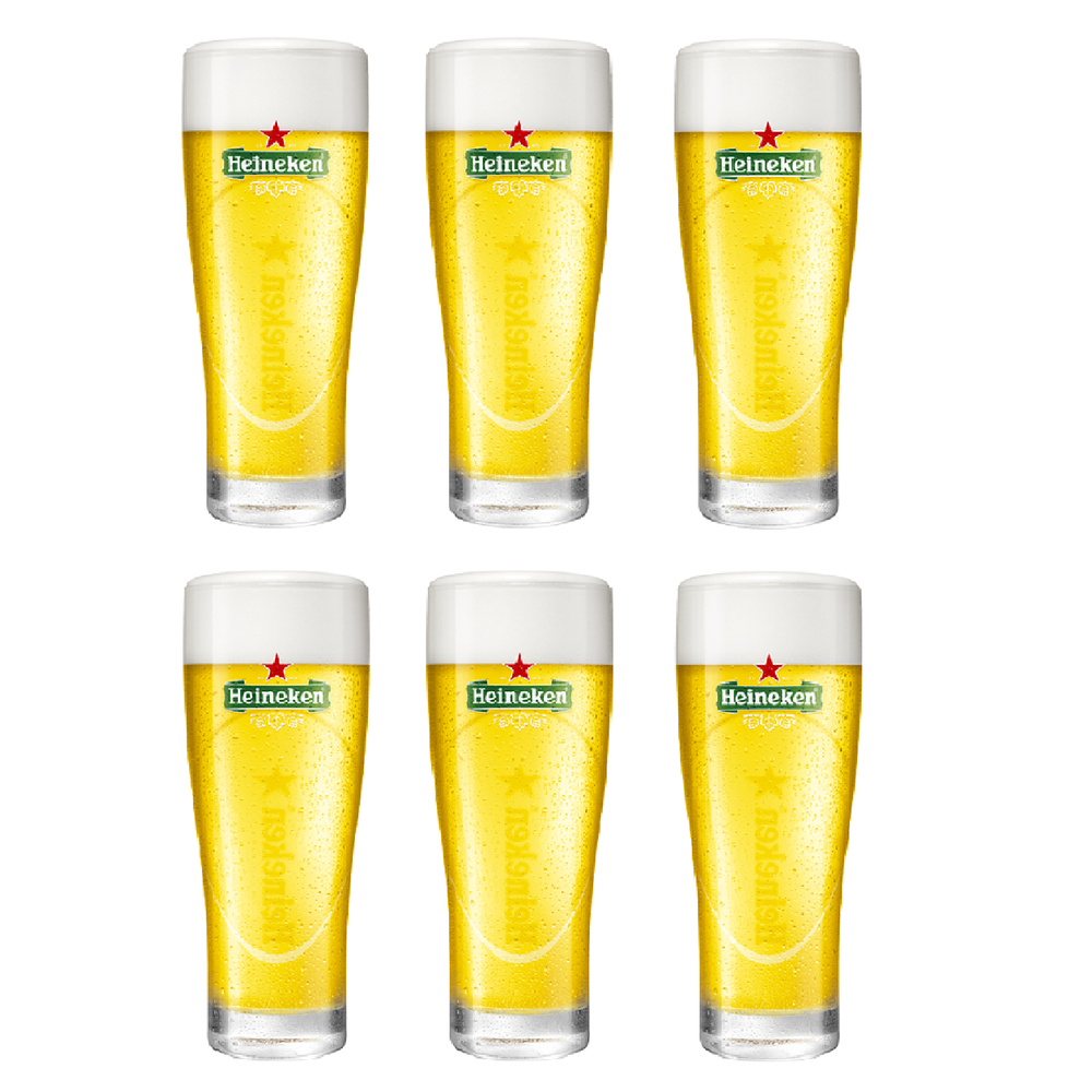 Heineken Beer glasses Ellipse - 250 ml - 6 pieces