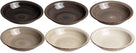 Cookinglife Deep Plates / Pasta Bowls Delice Gray ø 21 cm - 6 pieces