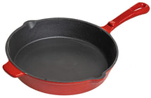 Blackwell Frying pan - Cast iron - Red - ø 26 cm - without non-stick coating - suitable for induction