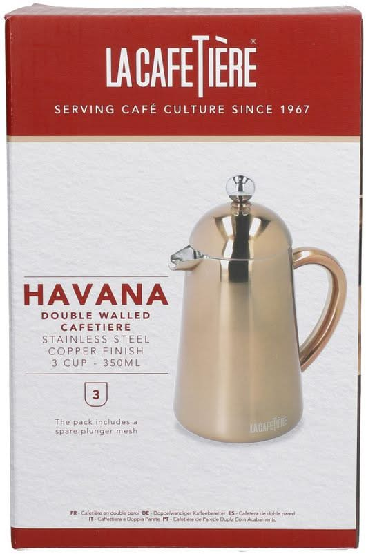 La Cafetière Cafetiere Havana stainless steel / Copper - Double walled - 350 ml / 2 cups