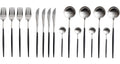 Jay Hill Cutlery set - stainless steel - Black - 16-piece / 4 people