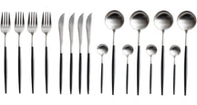 Jay Hill Cutlery set - stainless steel - Black - 16-piece / 4 people