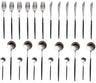 Jay Hill Cutlery set - stainless steel / Black - 24 pieces / 6 people