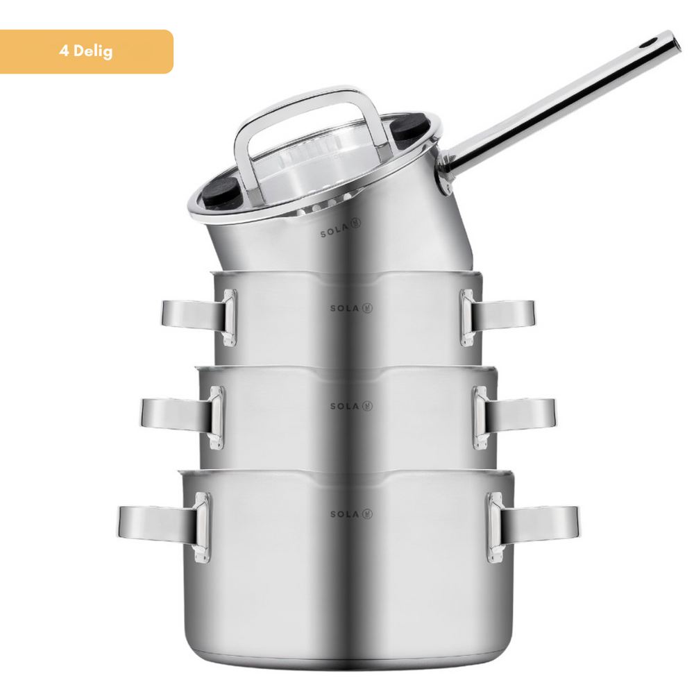 Sola Cookware set Juvia - 4 piece set - Induction & Downdraft suitable