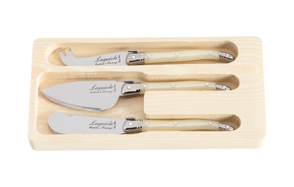 Laguiole Style De Vie Cheese knives Pearl 3 - piece