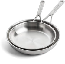 KitchenAid Frying pan set - Multi-Ply stainless steel - ø 20 and 28 cm - without non-stick coating