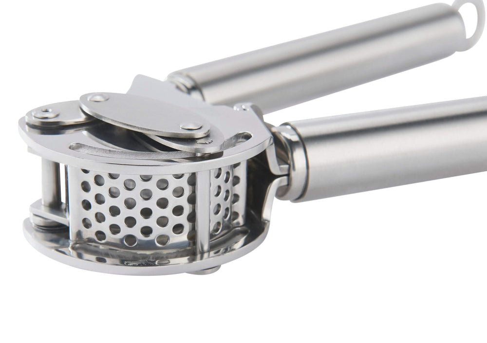 Rosle Garlic Press Round - Stainless Steel - With Scraper