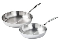 Cookinglife Frying pan set - TriPly stainless steel - ø 24 + 28 cm - without non-stick coating