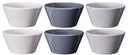 Cookinglife Soup Bowls / Bowls - Siaki White / Blue / Gray ø 14 cm - Porcelain - 6 pieces
