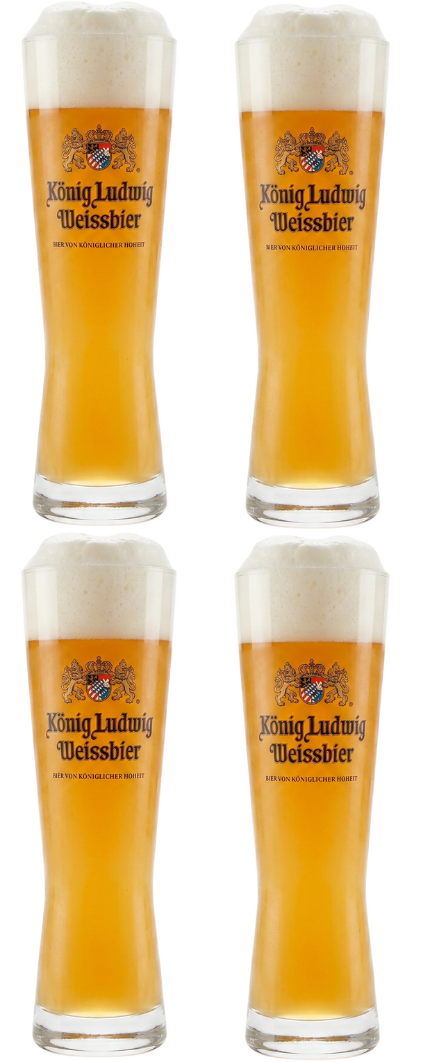 Konig Ludwig Beer glasses Weizen - 500 ml - 4 pieces